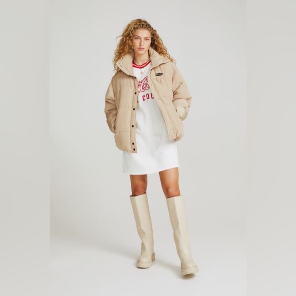 H&M Beige Puffer Jacket - Picture 3 of 10